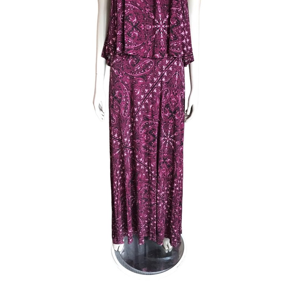 Torrid Purple and Black Patterned Maxi Dress - Picture 5 of 8